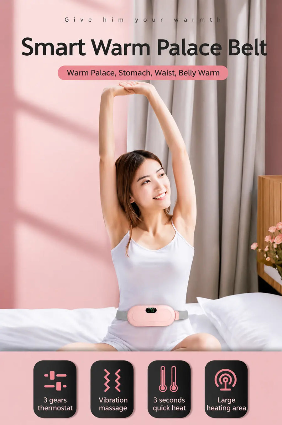 Period Belt — Period Cramp Relief Heating & Massage Belt