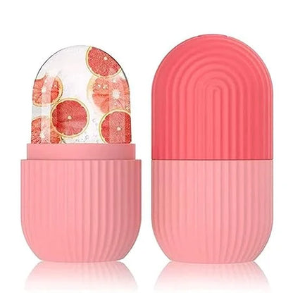 Face Glow Ice Roller – Silicone Facial Ice Therapy for Puffiness & Glow