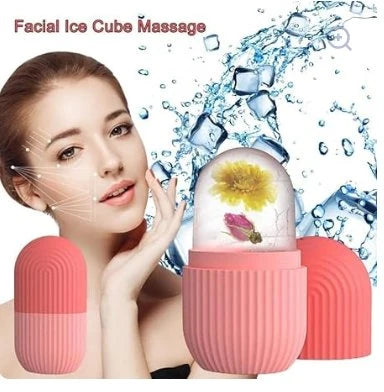 Face Glow Ice Roller – Silicone Facial Ice Therapy for Puffiness & Glow