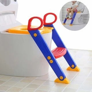 Children's Toilet Training Ladder – Foldable Potty Seat with Steps