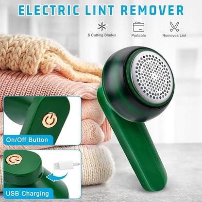 Rechargeable Lint Remover – Electric Fabric Shaver for Clothes & Sofas