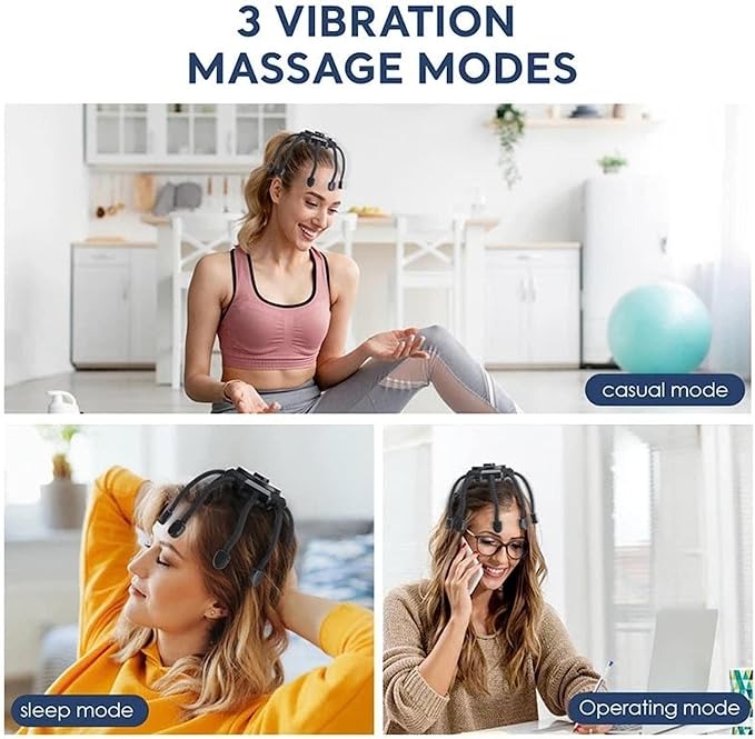 360° Head Massager – Cordless Scalp Massager with 3 Modes