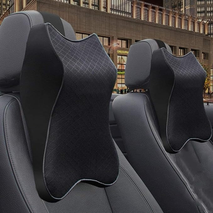 Car Neck Pillow – Memory Foam Headrest Support for Long Drives