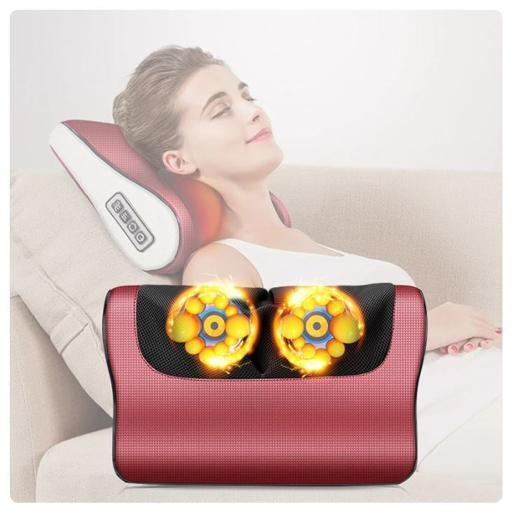 Electric Massage Pillow – Kneading Neck & Back Massager with Heat