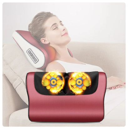 Electric Massage Pillow – Kneading Neck & Back Massager with Heat