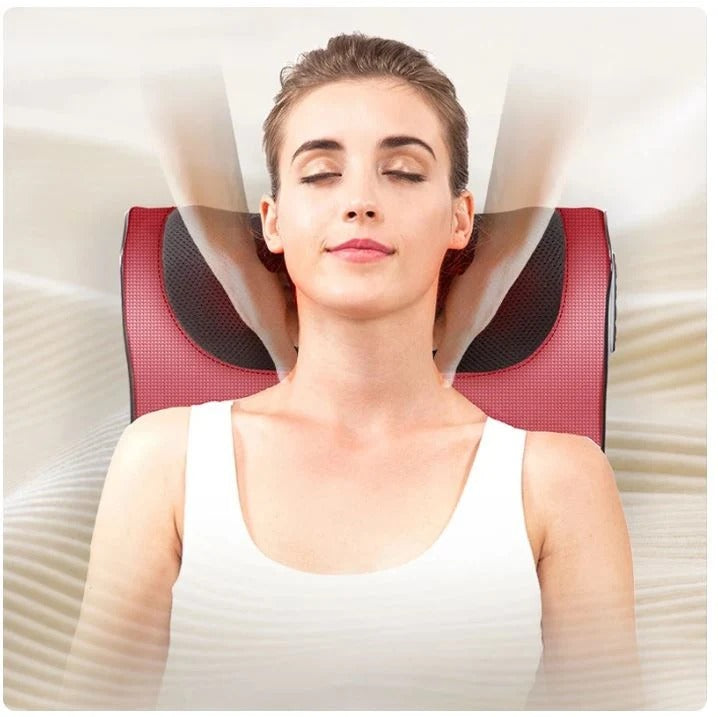 Electric Massage Pillow – Kneading Neck & Back Massager with Heat
