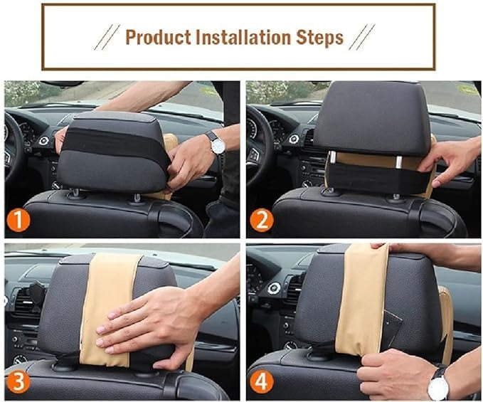 Car Neck Pillow – Memory Foam Headrest Support for Long Drives