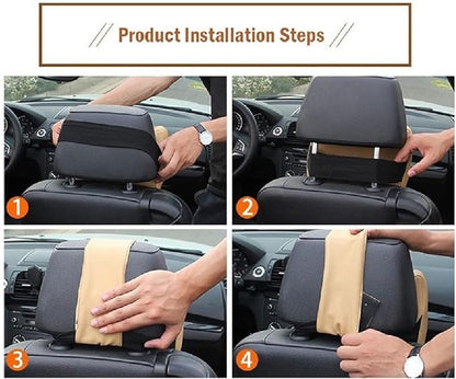 Car Neck Pillow – Memory Foam Headrest Support for Long Drives