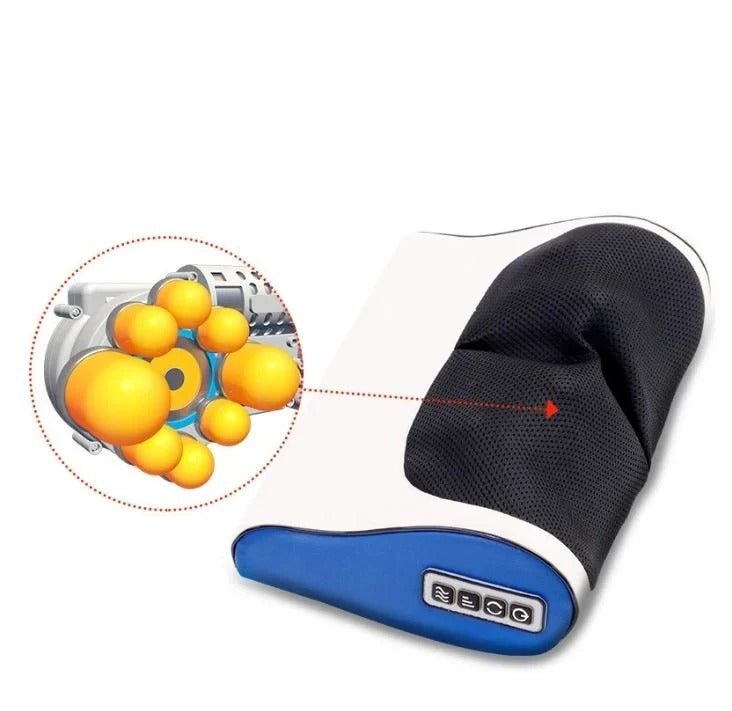 Electric Massage Pillow – Kneading Neck & Back Massager with Heat