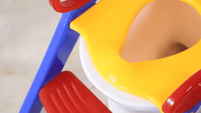 Children's Toilet Training Ladder – Foldable Potty Seat with Steps