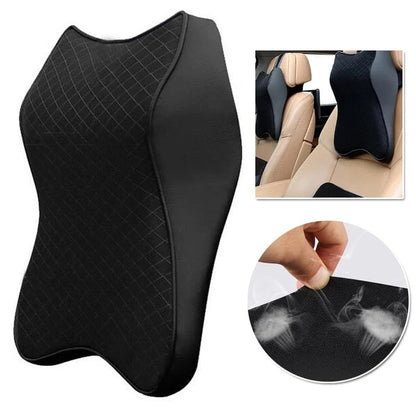 Car Neck Pillow – Memory Foam Headrest Support for Long Drives