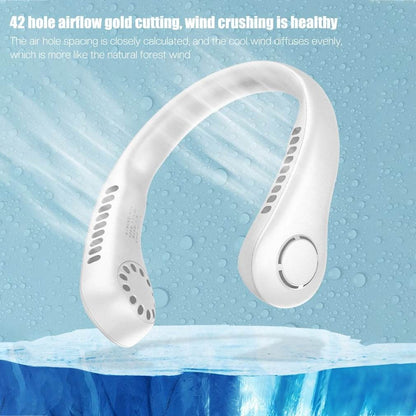 Vaneless Neck Fan – Bladeless Hands-Free Cooling, Hair-Safe & Rechargeable
