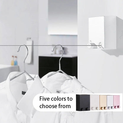 Retractable Clothesline – Wall-Mounted Drying Line, Extends to 4.2m