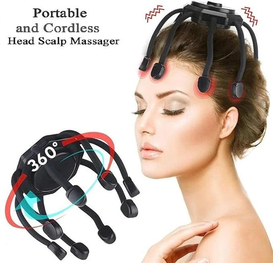360° Head Massager – Cordless Scalp Massager with 3 Modes