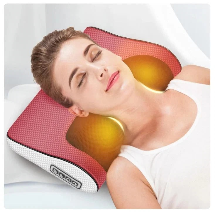 Electric Massage Pillow – Kneading Neck & Back Massager with Heat