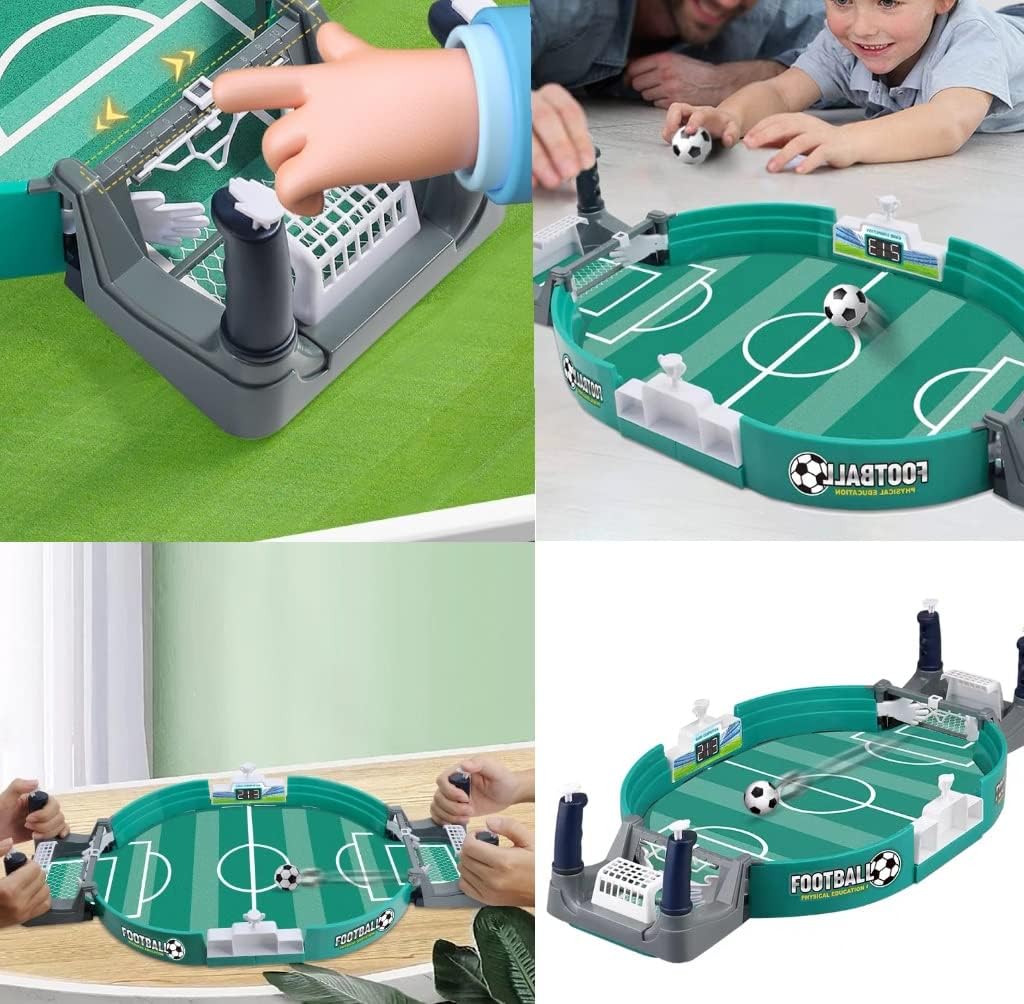 Mini Football Table Game – 2-Player Tabletop Foosball for Family Fun