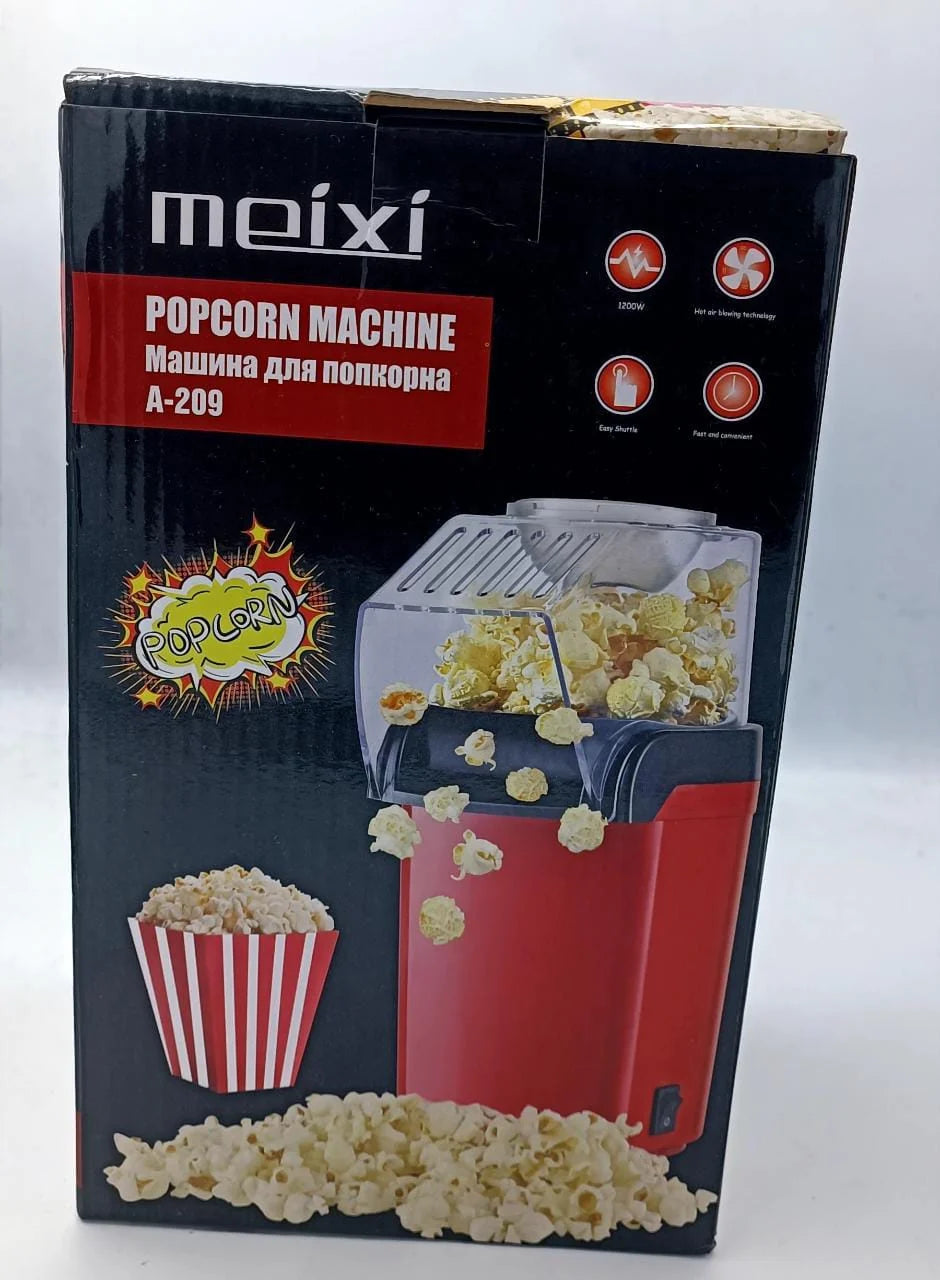 Mini Popcorn Machine – Oil-Free Hot Air Popcorn Maker for Movie Nights