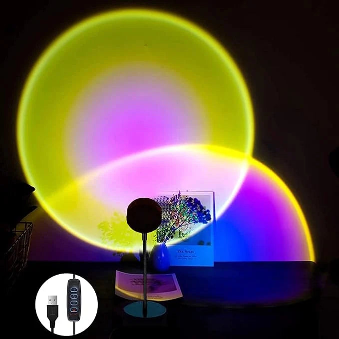 Sunset Lamp – LED Sunset Projector for Instant Room Ambiance